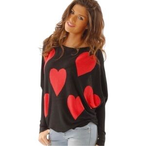 Bailianlai Heart Graphic Sweatshirt Size M